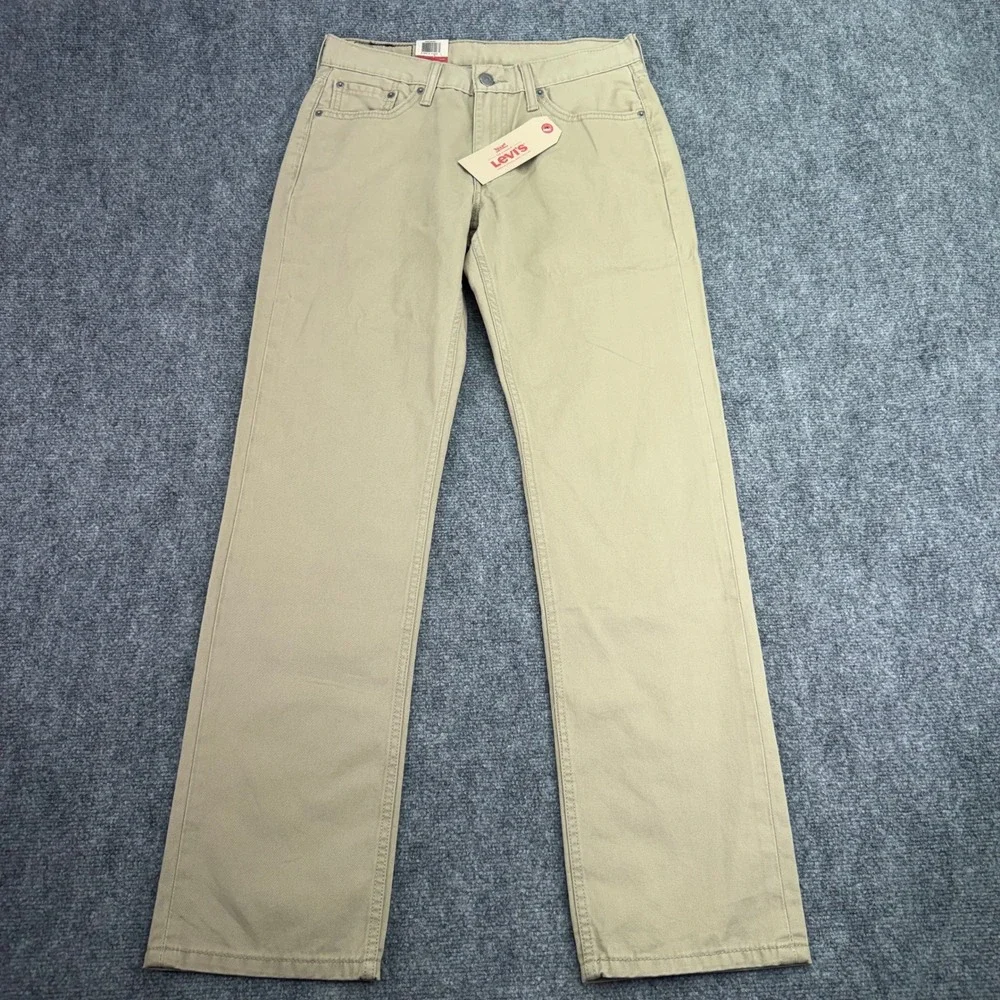 Levis Jeans Mens 30x32 (Fits 31x31.5) Khaki 514 Straight Regular Cotton